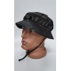 Панама тактична Мультикам чорний з велкро Multicam Black Velcro