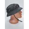 Панама тактична Мультикам чорний з велкро Multicam Black Velcro