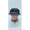 Панама тактична Мультикам чорний з велкро Multicam Black Velcro