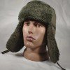 Шапка-вушанка олива Шуфліс